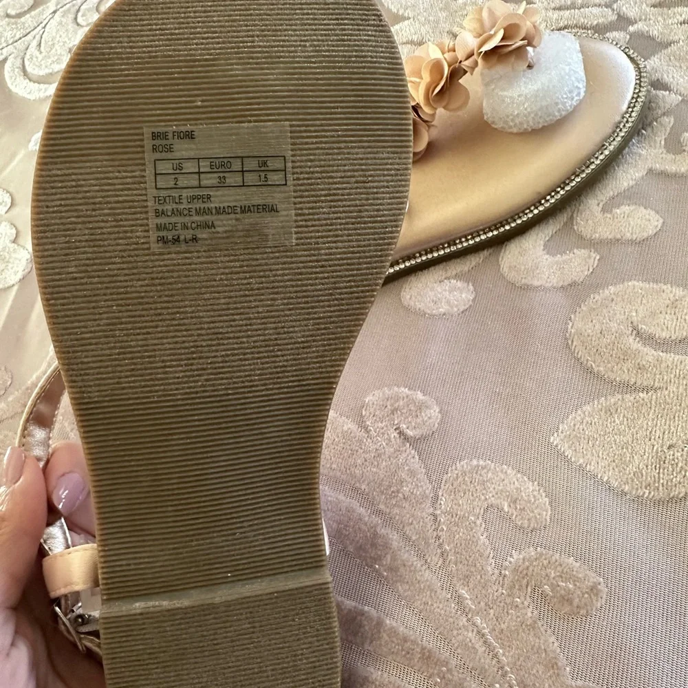 Elegant Floral Sandal (Rose color)